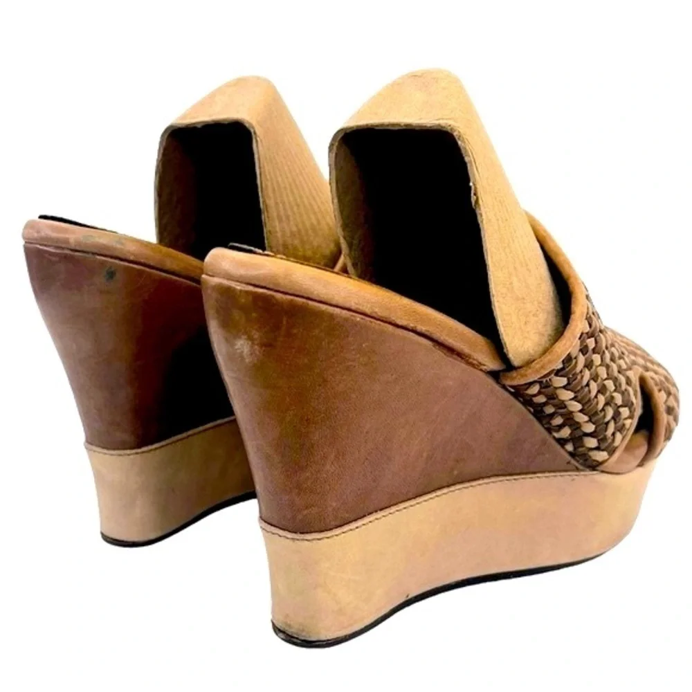 UGG Weaved Heeled Platform Sandals